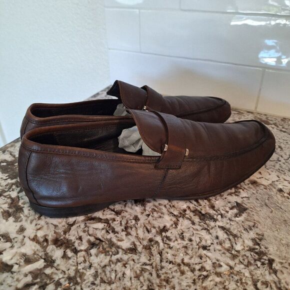 Ermenegildo Zegna Brown‎  loafers size 9.5 main image 5